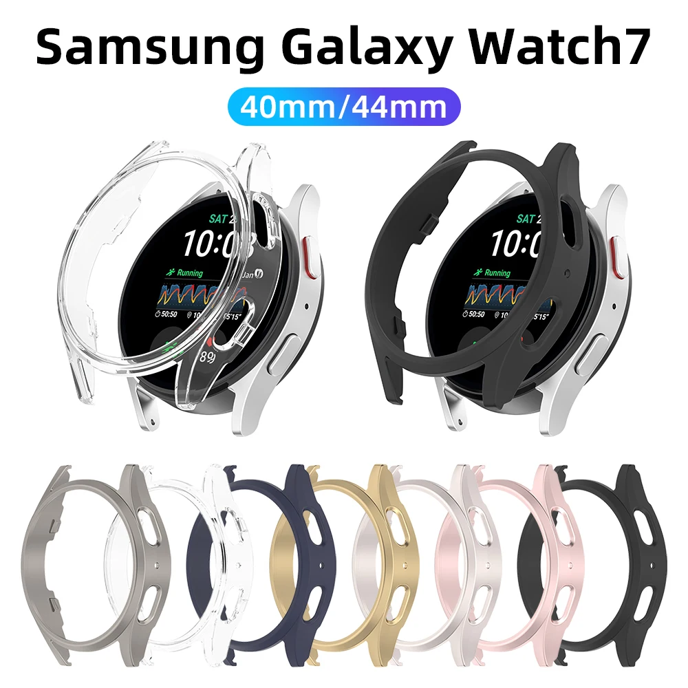 

Case for Samsung Galaxy Watch 7 44mm 40mm PC Hard Protective Cover Anti-scratch Bumper Shell for Galaxy Watch7 Case Accessories