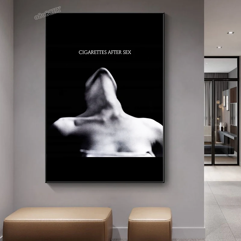 Black and White CIGARETTES AFTER SEX Posters Prints HD Canvas Painting Sex Woman Abstract Wall Art Picture Bathroom Wall Decor