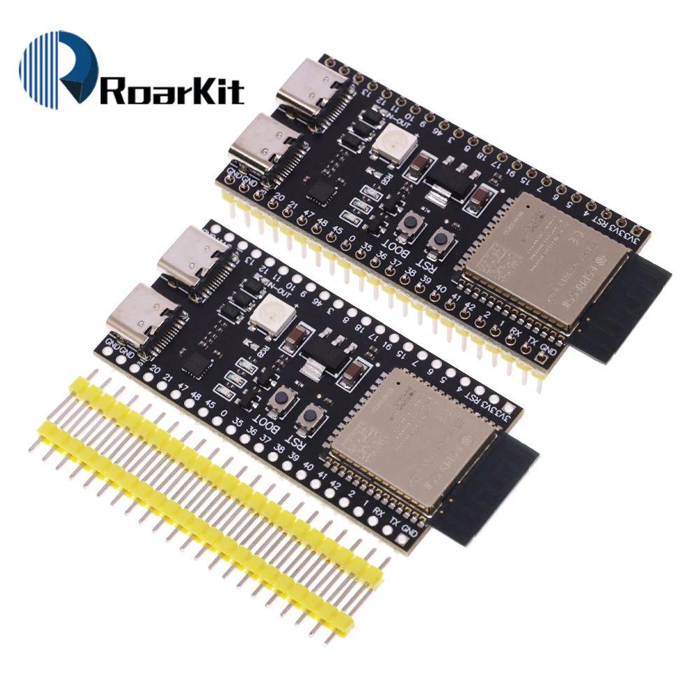 ESP32 N8R2 WiFi+Bluetooth Internet Of Things Dual Type-C Development Board Core Board ESP32-S3-DevKit C N16R8 For Arduino