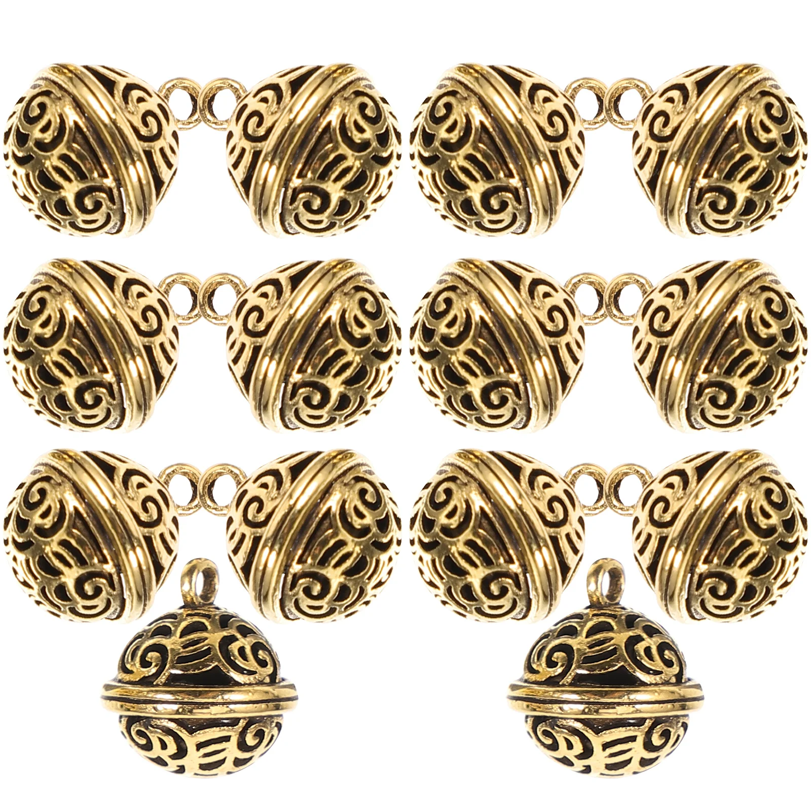 

20Pcs Decorative Bells Small Vintage Mini Bells for DIY Crafts Christmas Tree Holiday Ornament Pendant Small Bell