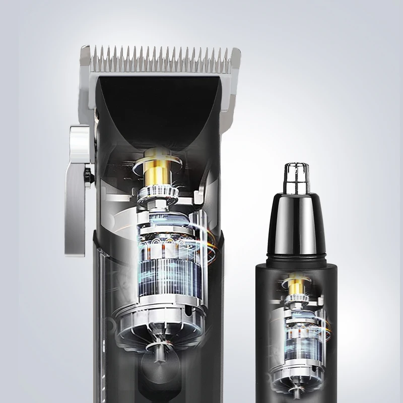 Resuxi LM-2030 Hair Clippers Beard Ear Nose Trimmer Body Grooming Kit for Men 2 in 1 Electric Usb Customized Logo Service Barber