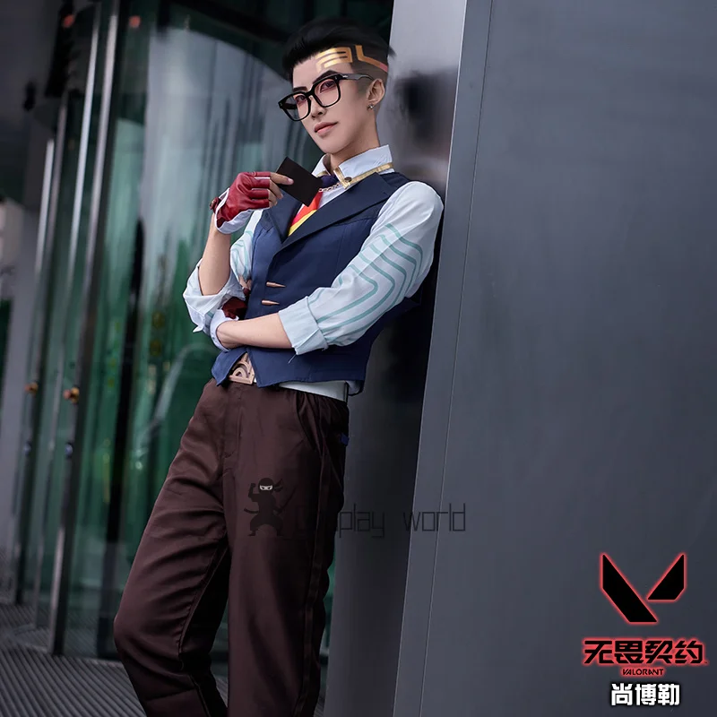 

Валорантская камера ‌ Косплей Костюм Рубашка Жилет Брюки Пояс Униформа Мужской Наряд Костюм Хэллоуин Игра Карнавальная Вечеринка Одежда Для Ролевых Игр