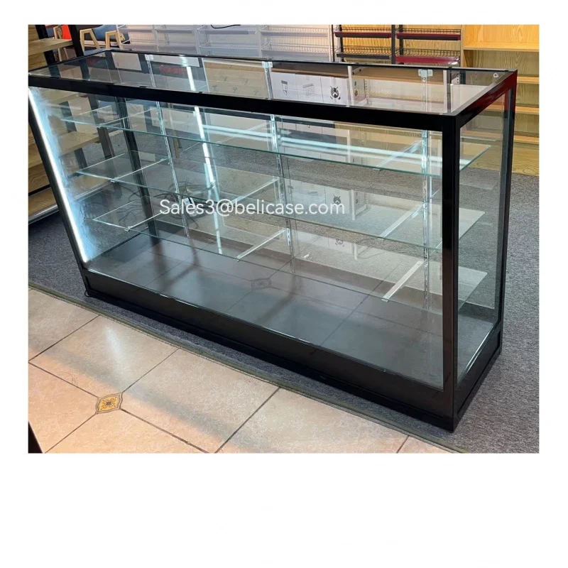 (Customized) Retail LED Display Smoke Shop Display Counter Shop Showcase Mobile Accessories Display