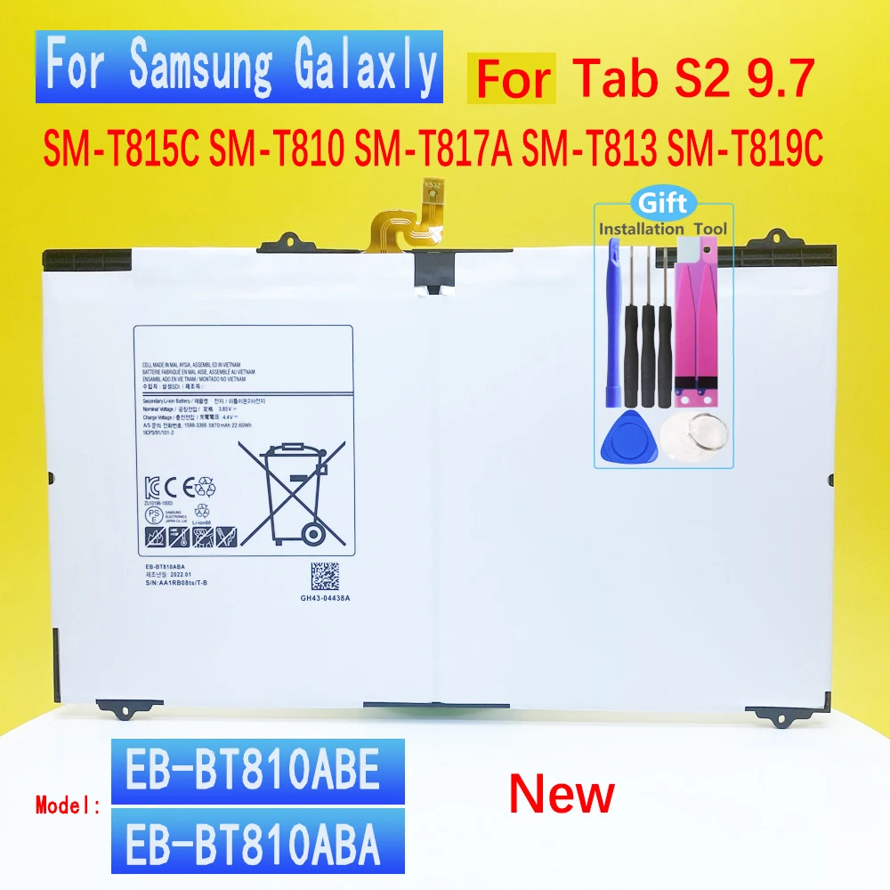 EB-BT810ABE EB-BT810ABA Tablet Battery For Samsung GALAXY Tab S2 9.7 SM-T815C SM-T810 SM-T817A SM-T813 SM-T819 T813 T815 T817