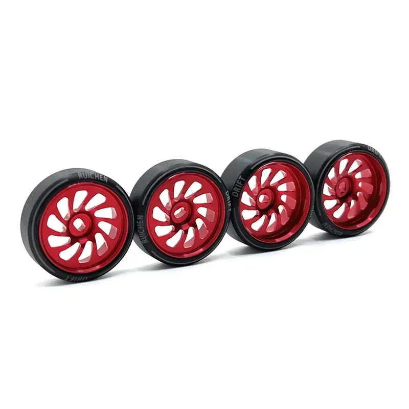 

27mm Metal Drift Wheel Tire 1/28 RC Car Spare Parts Upgrade and Modification for WLtoys KYOSHO Mosquito Car