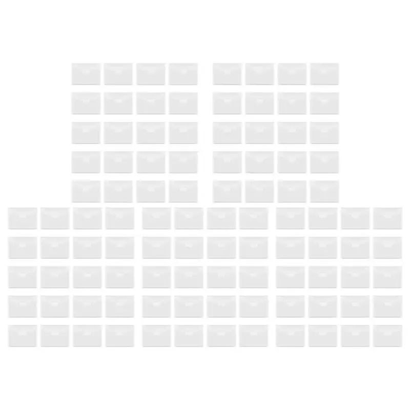 A27F-100 Pcs Clear Stamp And Die Storage Bag Resealable Storage Pocket Large Envelope Case For DIY Scrapbooking Paper Card