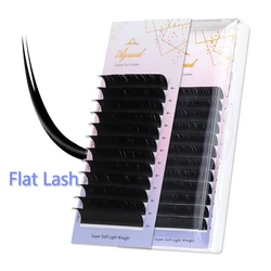 AGUUD Ellipse Flat Eyelash Synthetic Silk Individual Lash Extension Soft Split Tips Faux Mink Volume Ellipse Lashes Makeup Wire