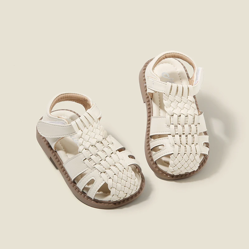 

Новые летние сандалии для обучения ходьбе, модная обувь для маленьких мальчиков и девочек, противоскользящая обувь для младенцев