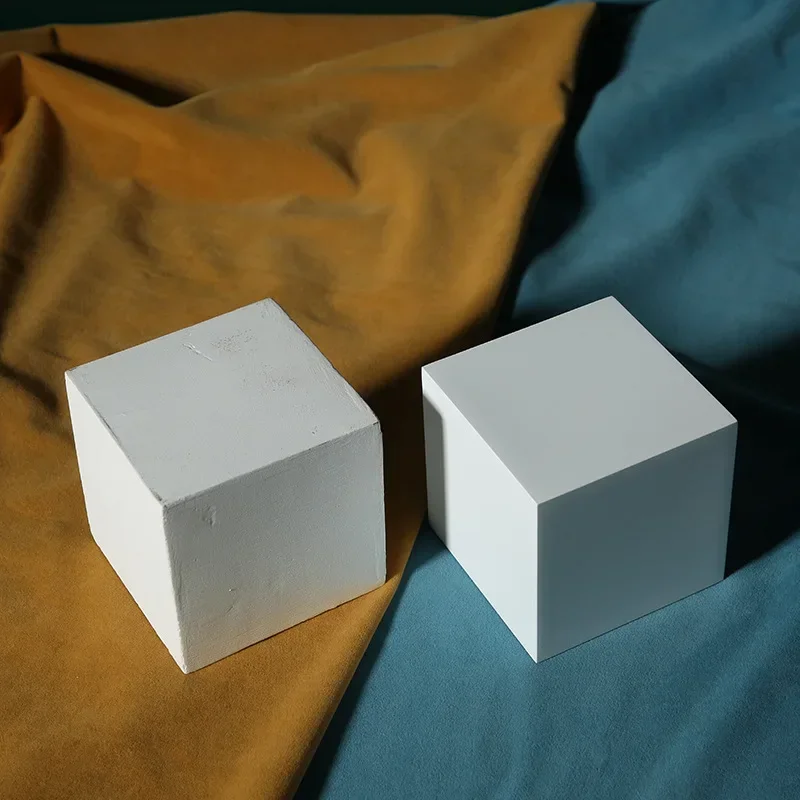 【White Series 】Wooden Photo Props Geometric Cube Photography Shooting Props Shooting Scenes Photography