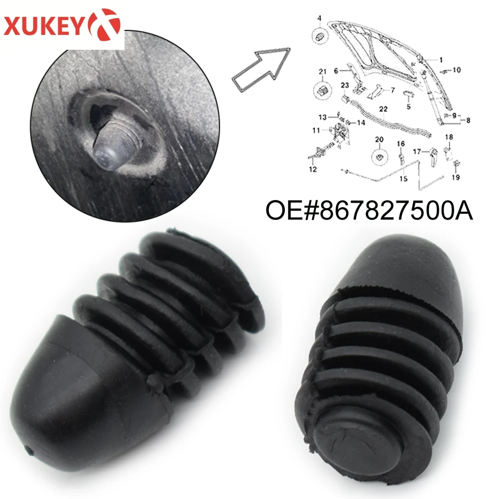 2Pcs Car Rubber Bumper Bonnet Hood Lid Rubber Stop Buffer For VW Dasher Rabbit Jetta Scirocco Audi 4000 OE# 171823499 Cushion