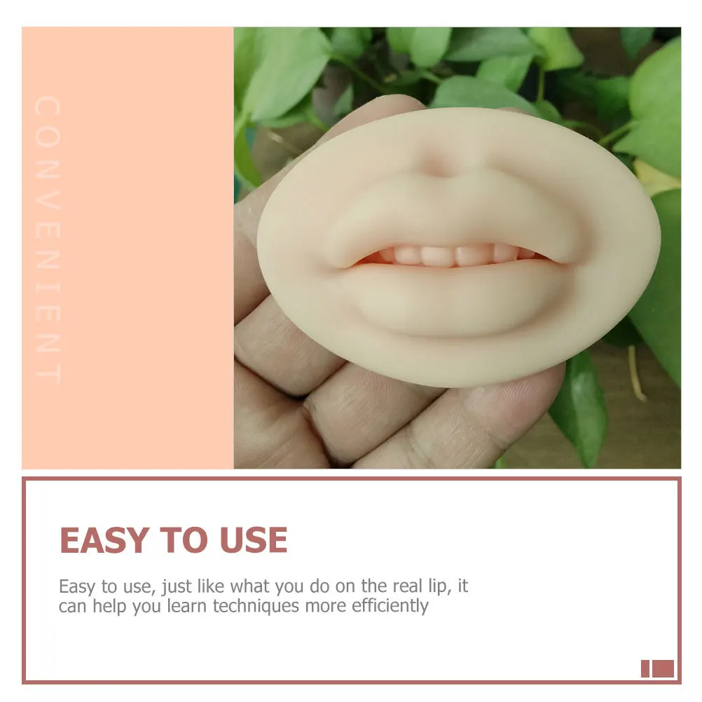 

Silicone Practice Lip Professional Realistic Elastic Fake Lip Tattooing Supply Piercing Training Skin Simulation