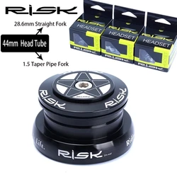 RISK DH-44F Mountain Road Bicycle External Headset For 44mm With 28.6mm Straight Fork or 1.5 Taper Pipe Fork Bicycle Accessories