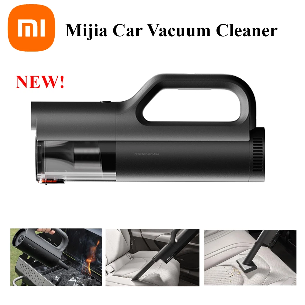 

Xiaomi Mijia Car Vacuum Cleaner Multifunctional Wireless Cleaner 21kPa Suction Dust Cleaning Type-C Fast Charge 2400mAh Battery