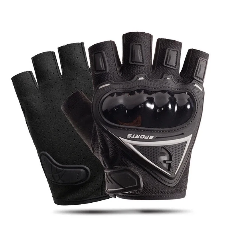 Mens Thin Half Finger Anti Slip Wear Resistant Cycling Gloves Fall Protection For Bicycles Mountain Bikes Motorcycles Motorbikes