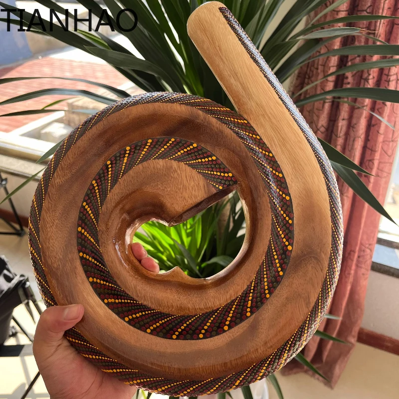Musical Instrument Didgeridoo - Ahşap Didgeridoo Meditasyon Farkındalık Didgeridoları Manevi