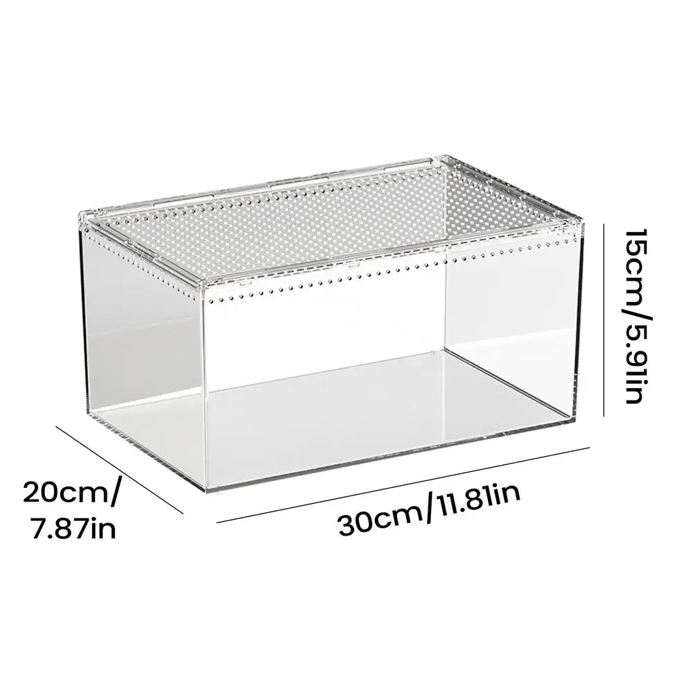 Spider Enclosure Transparent Reptile Terrarium Tank Habitat with Ventilation for Tarantula Gecko Snake Frog Scorpion Lizard image 3
