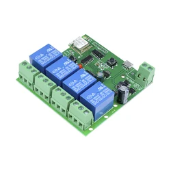 USB5V/DC7-32V 4 Channel Wifi Relay Module for eWeLink APP Remote Control Wireless Relay for Smart Intelligent Home