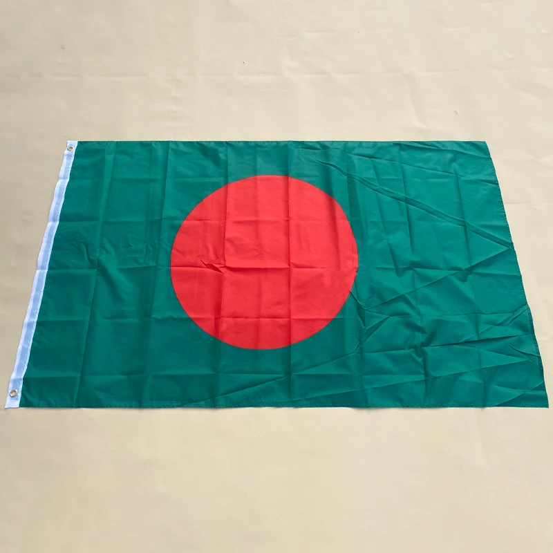 EOODLOVE FLAG Bangladesh Flag 90x150CM Hanging Polyester Bangladesh People's Republic Flag for Indoor and Outdoor Decoration