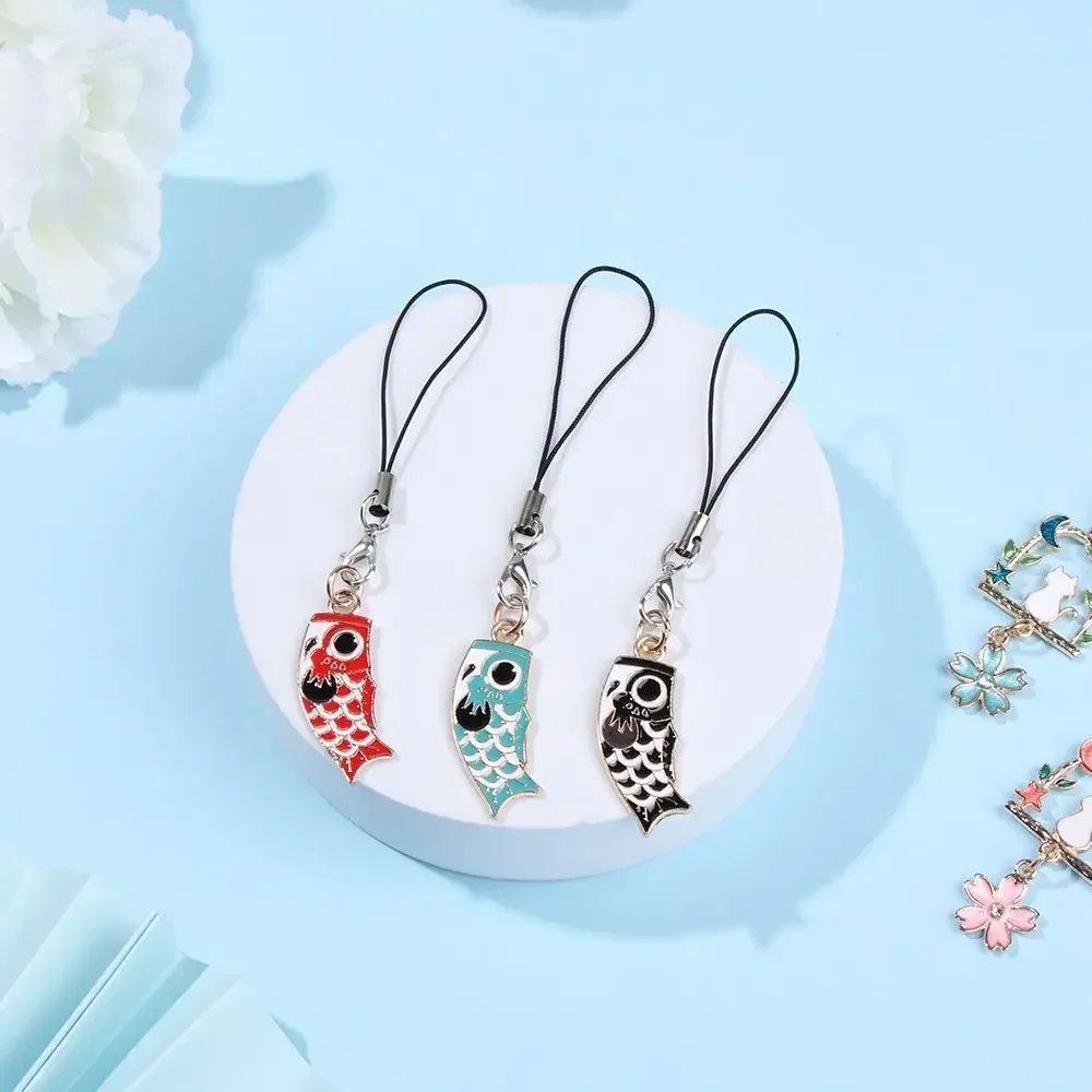 Hang Rope Key Strap Lanyard Cat Phone Case Pendant Flower Mini Cute