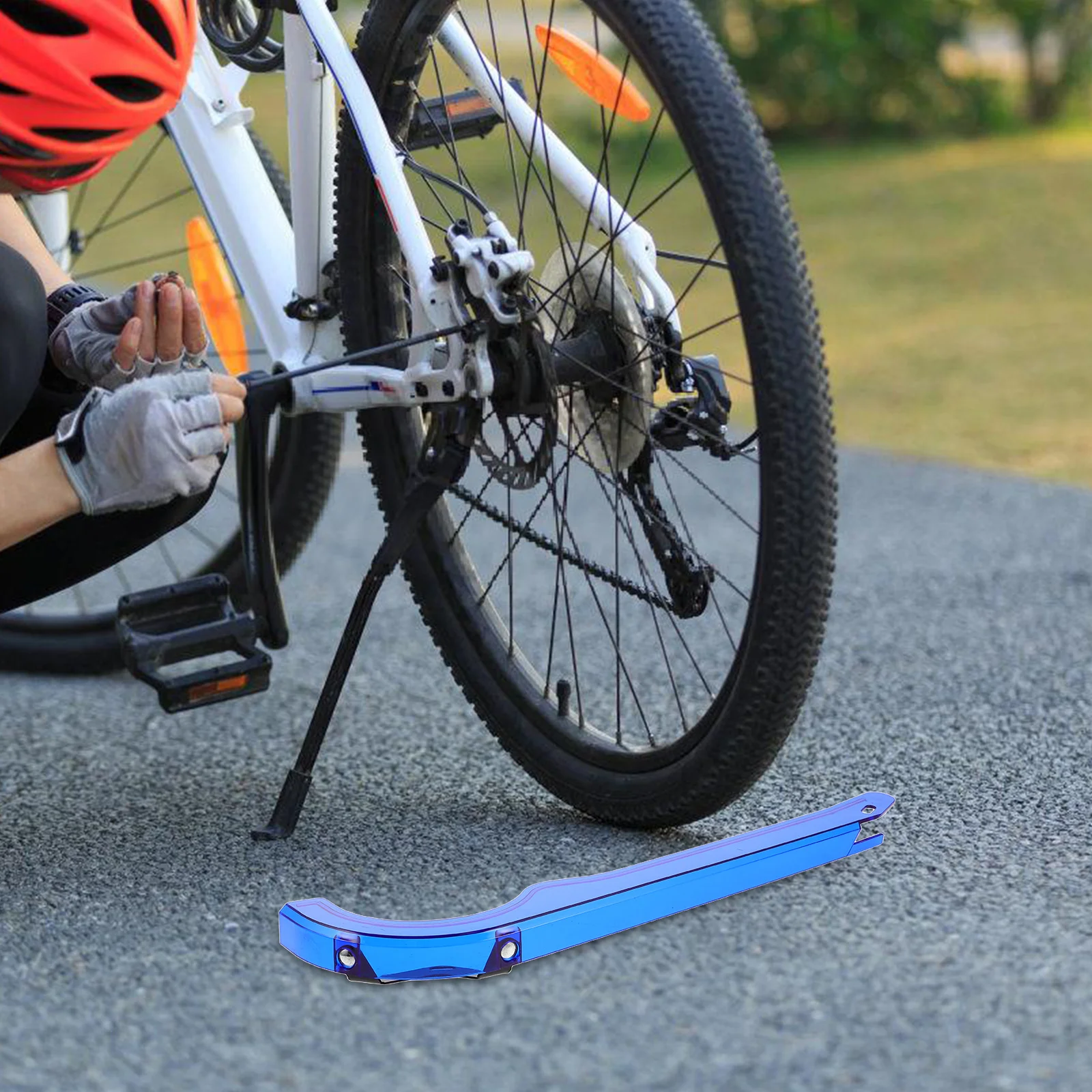 

Bicycle Chain Cover Blue Oilproof Bike Chain Guard Protector Case For Mountain Road Bikes Chainring Durability Installation