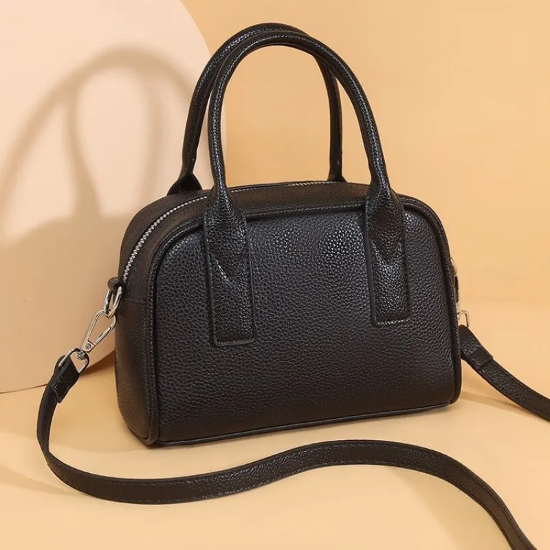 

High End Elegant Women Vintage Bag Classic Leather Trendy Casual Paris Crossbody Messenger Tote Bag