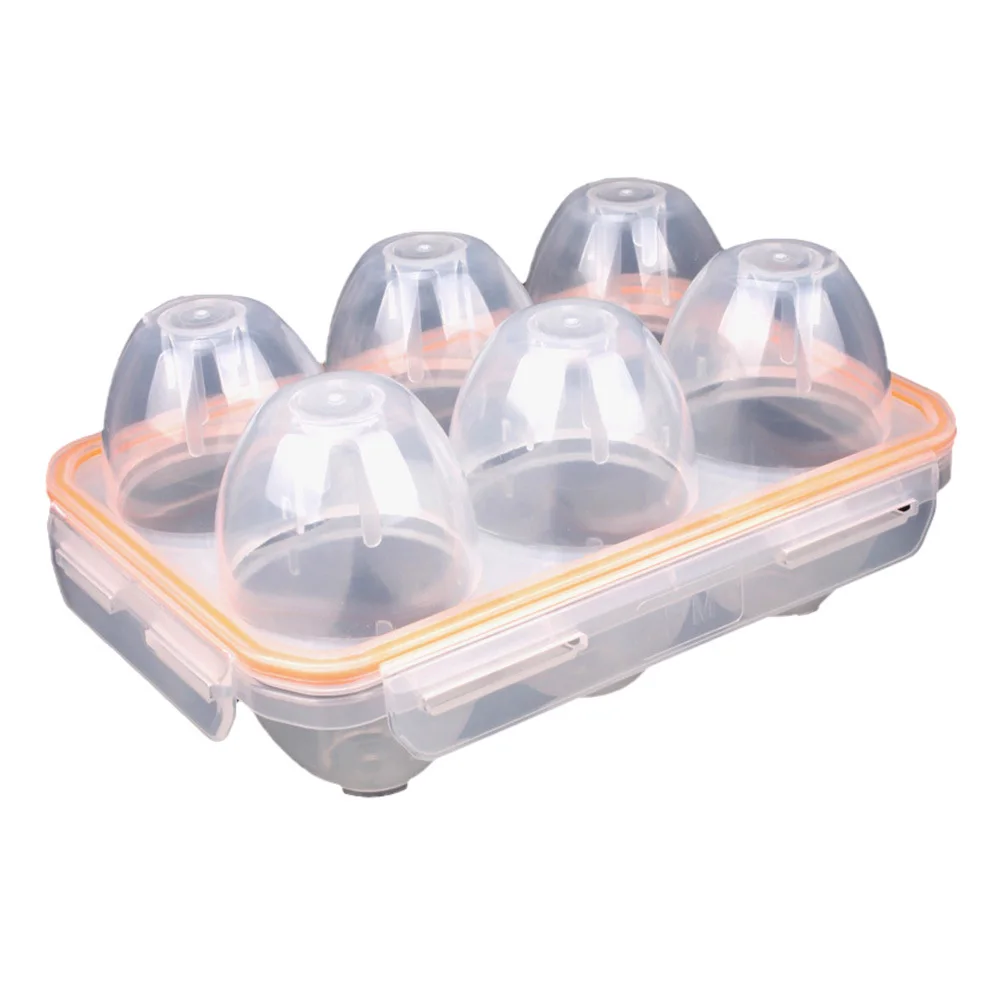 

1Pcs Portable Egg Case Transparent Egg Storage Box Mini Size Lightweight Protective Container for Outdoor Camping Picnic