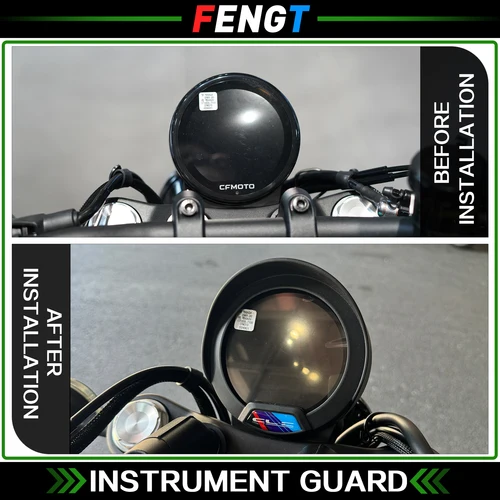 Imagen 2 del producto Para CFMOTO 450CLC 450CL-C sombrero de instrumento de motocicleta visera cubierta de medidor protector conectividad cubierta de protección de pantalla clc 450