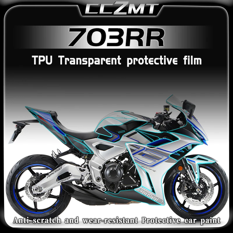 

For ZONTES 703RR 703 RR 703rr 2024 Invisible car cover body transparent protective film sticker modification accessories