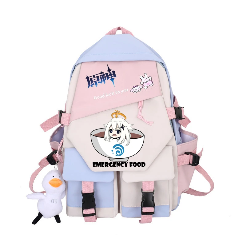 2022 anime game Genshin Impact theme peripheral backpack men and women backpack simple bag