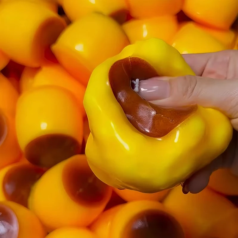 Knuspriger Karamellpudding-Spielzeugball zum Drücken, Stressabbau-Spielzeug für Halloween und Weihnachtsgeschenke – Detail 5