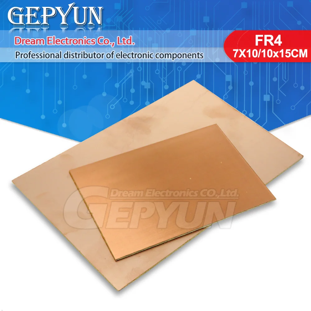 1pcs FR4 PCB Single Side Copper Clad plate 7x10 10x15 cm DIY PCB Kit Laminate Circuit Board