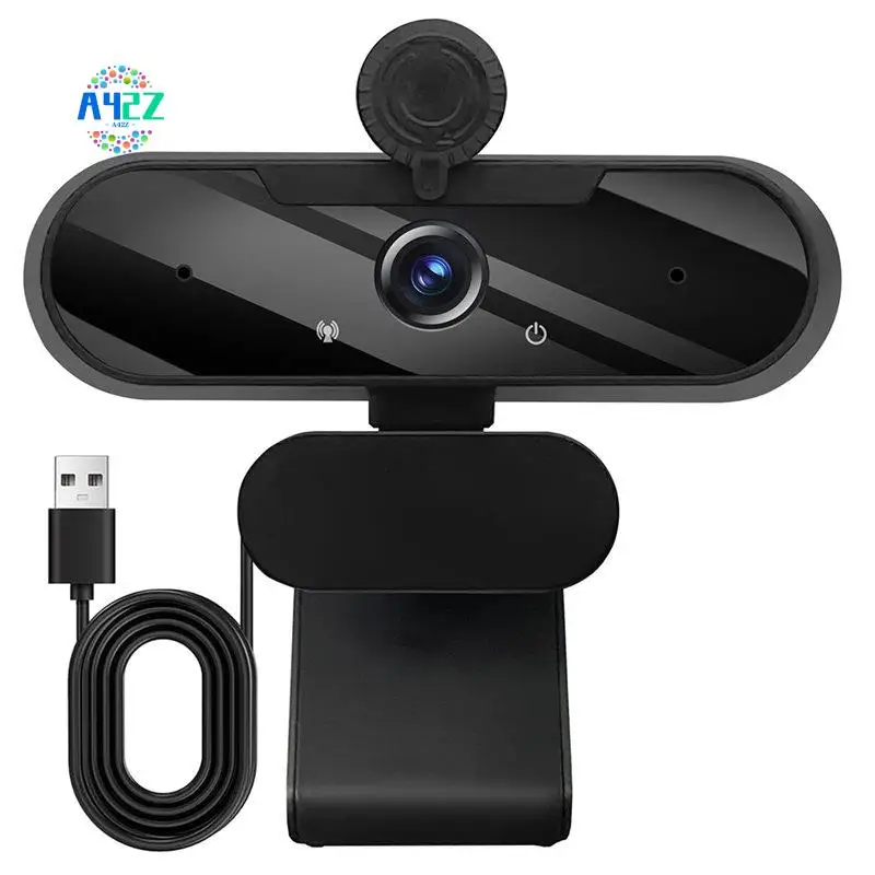 A42Z-1080P HD USB Webcam With Wide Angle, Built-In Microphone, Rotatable Tripod For Streaming, Video Calls, Conferencing