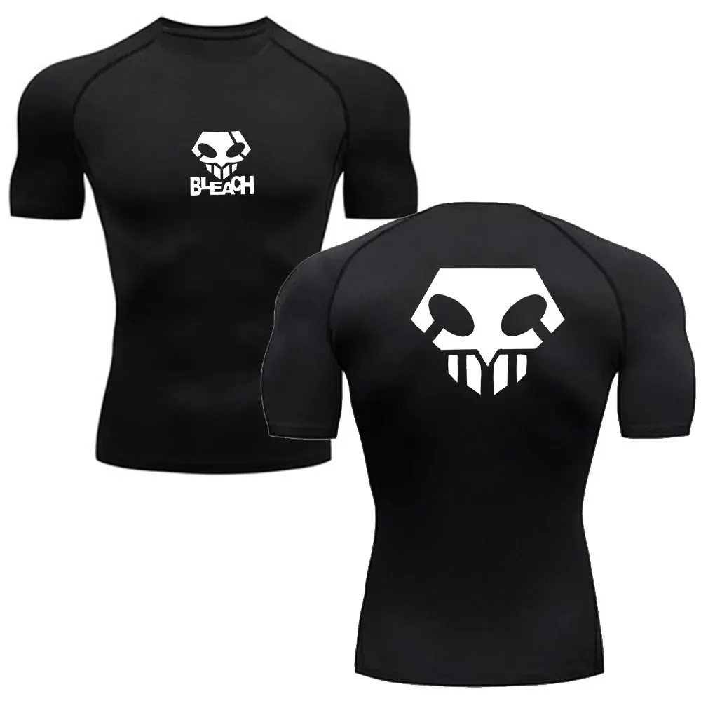 Anime Bleach Compression Shirt Men Fitness Gym Sport Running T-Shirt Rashgard Tops Tee Quick Dry Short Sleeve T-Shirt For Men view 6