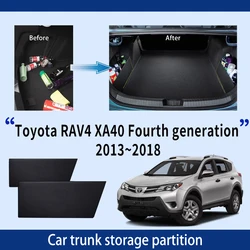 For Toyota RAV4 XA40 2013~2018 2015 Car Thickening Trunk Storage Partition Multifunction Storage Box Auto Interior Accessories