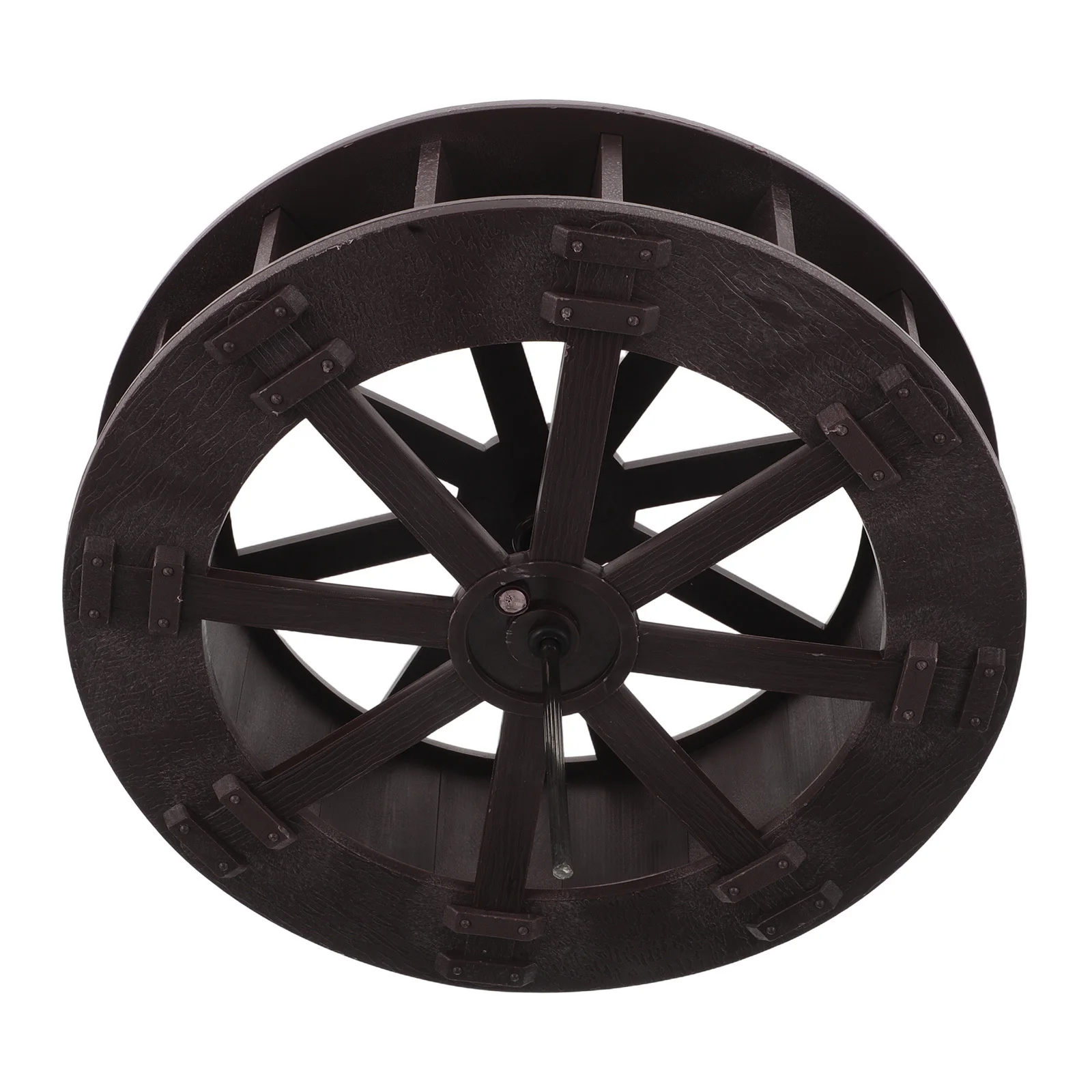 

Water Wheel Fountain Ornament - Wide Moving Waterwheel for Aquarium, Mini Landscape, Desktop Fountain, Living Room Study Decor,