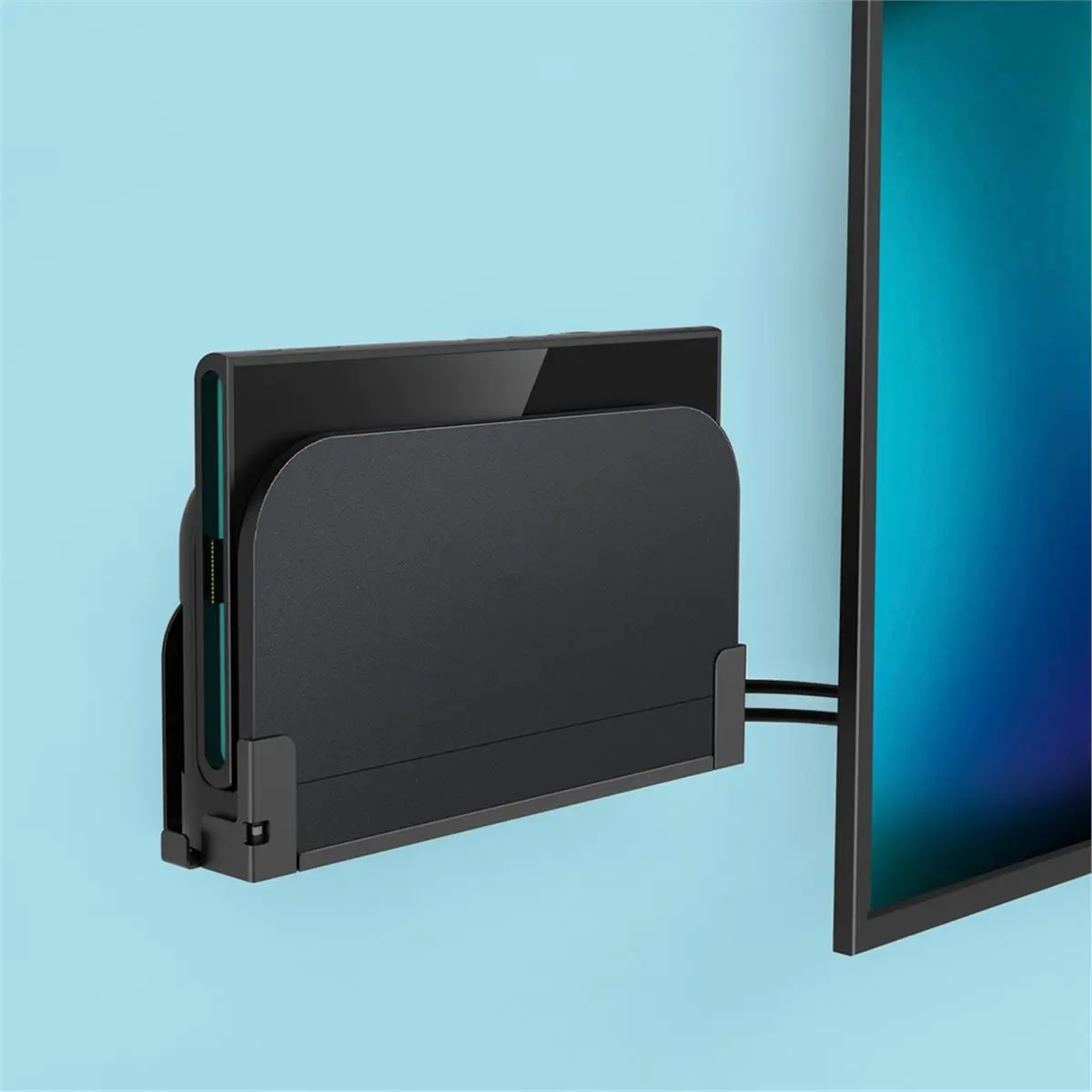 switch2用壁掛けブラケット-コントローラーフック付きメタルホルダースタンド、頑丈で滑らかなエッジデザイン