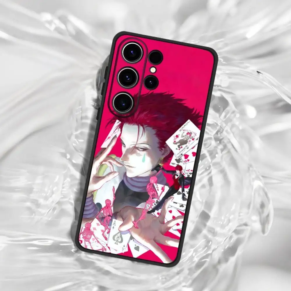 Custodia per telefono Hot Anime HUNTER-HUNTER per SamsungS25,24,21,22,23,30,Ultra,20,Plus,Fe,Lite,Note,10, Cover morbida nera