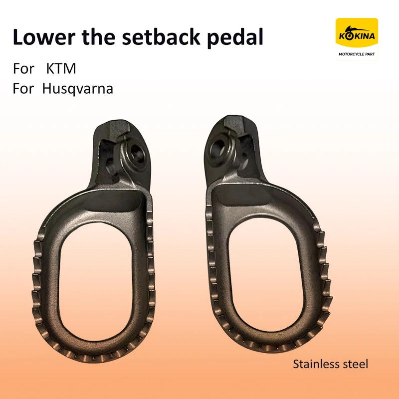 

Lowering setback motocross footpegs 17-26 universal conversion For KTM Husqvarnaqvist GASGAS Backward Low footpeg FOOTREST
