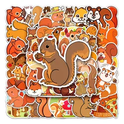 50Pcs Squirrel series Cartoon Cute Waterproof Sticker Skateboarding Snowboard Retro Vinyl Sticker