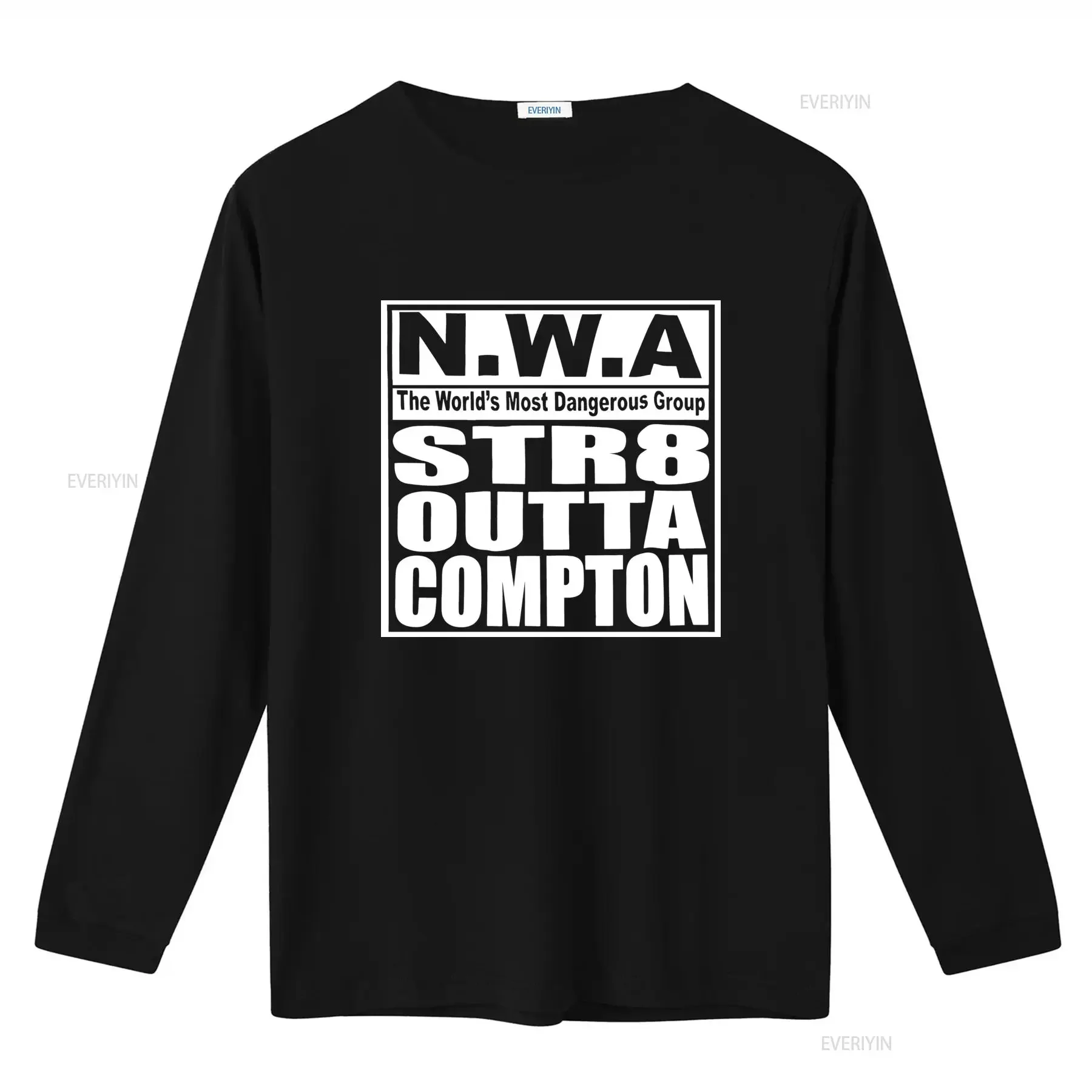 NWA STR8 OUTTA COMPTON T Shirt for Adult Men Small Black New The World's Most Dangerous Group Design vintage Washed graphic