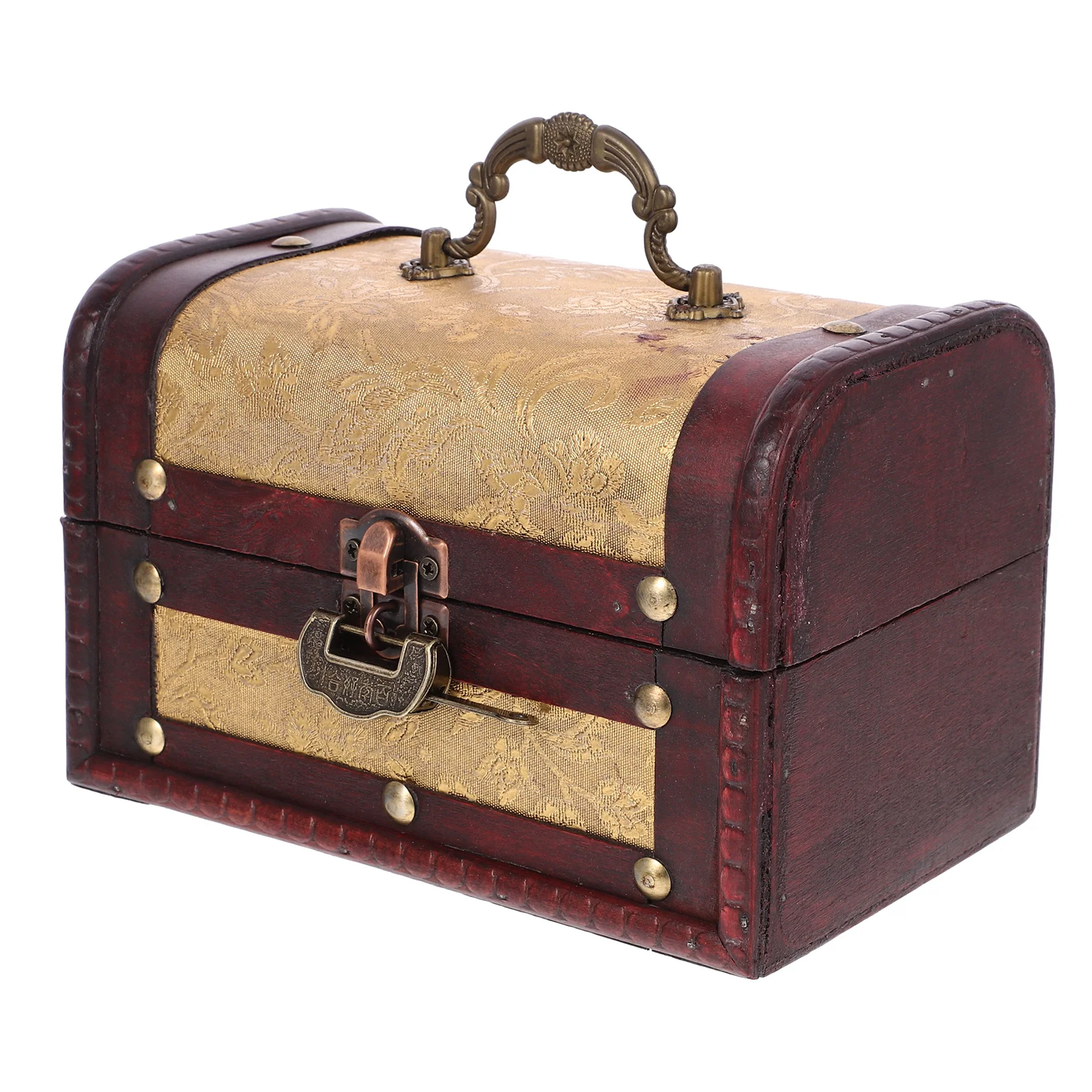 

Vintage Jewelry Organizer Storage Case Desktop Trinket Box Lockable Portable Wood Container Travelvintage Storage Box Necklace
