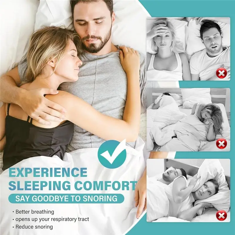 AEE3-Nasal Strips For Snoring Improved Airflow Relieve Nasal Congestion Extra Strength Anti Snoring Solution 30 Count