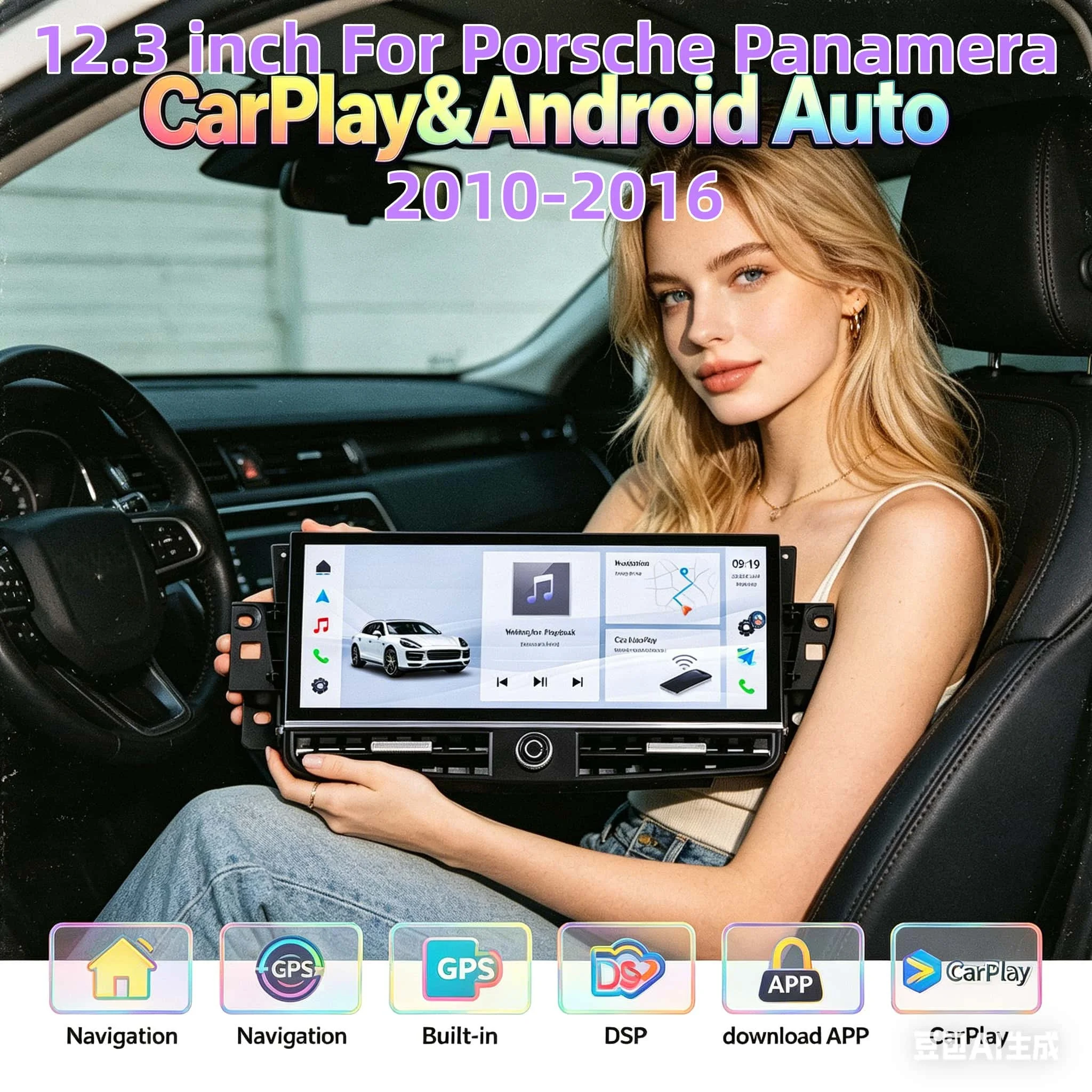 12.3inch Screen For Porsche Panamera 2010-2016 Android Autoradio Car Multimedia Video Player GPS Radio Stereo Carplay RHD LHD