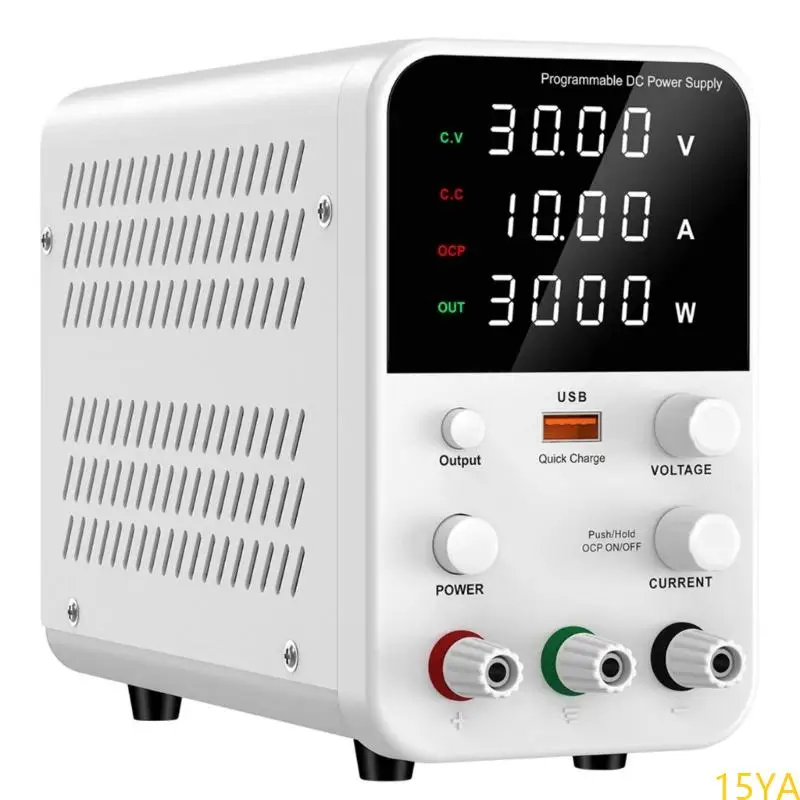 

15YA High Precise 0-30V/60V/120V 0-10A Lab Power Supply with Encoders Knob Power Cord