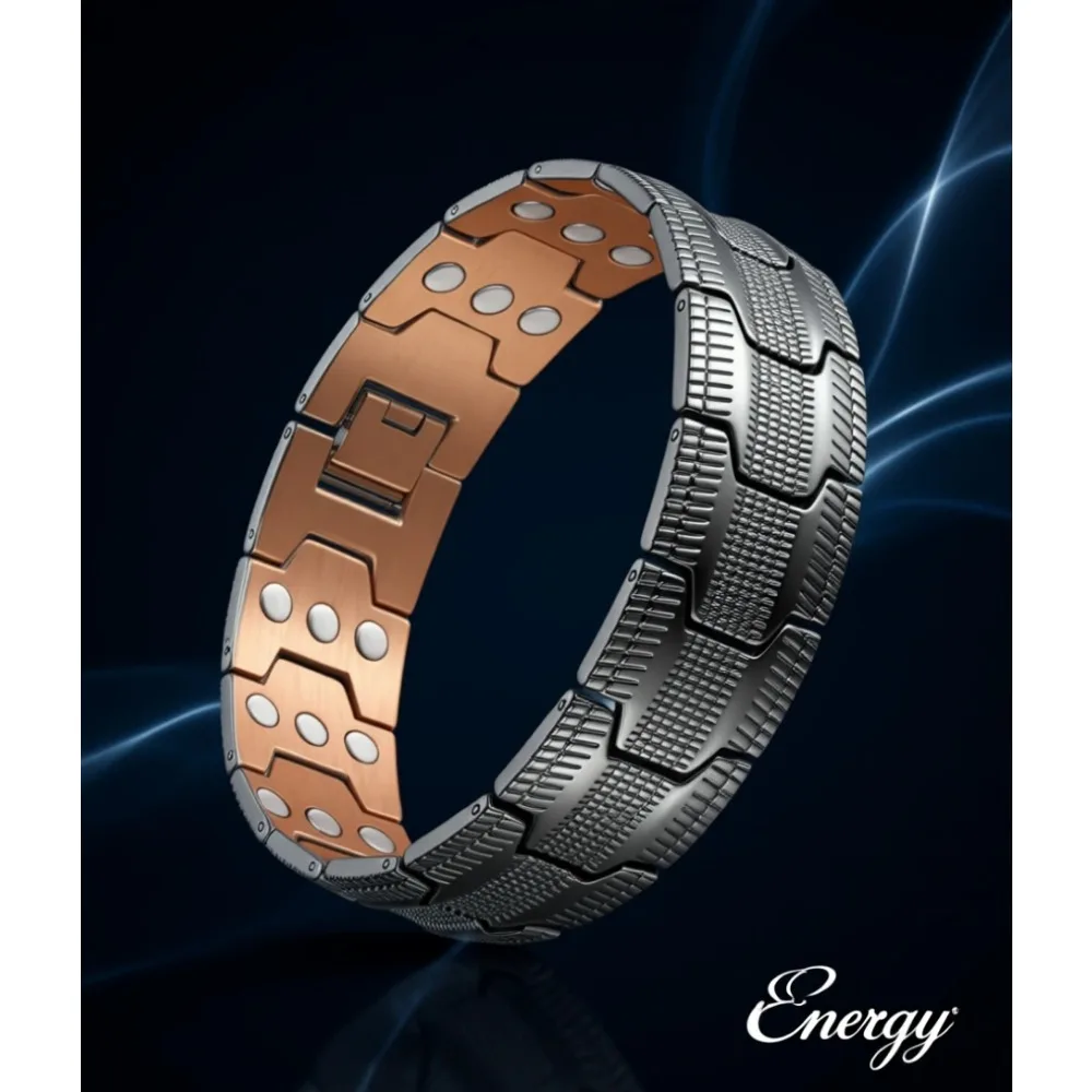 

Магнитный медный браслет высокой прочности для мужчин, регулируемый, с инструментом для выбора размера