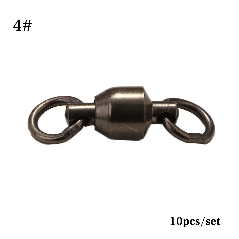 

Nickle High Strength With Double Rings Rolling Barrel Stainless Steel Ball Bearing Swivel Ring Solid Ring Fishing Connector