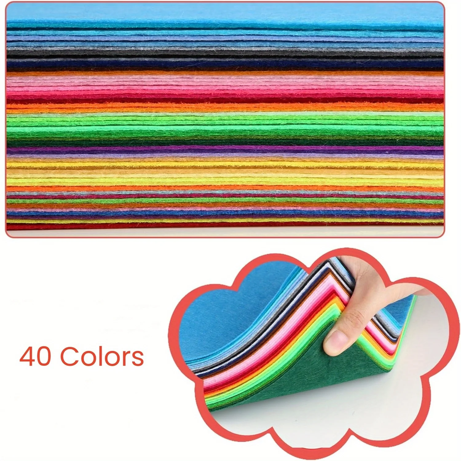 50 Piece Felt Fabri…