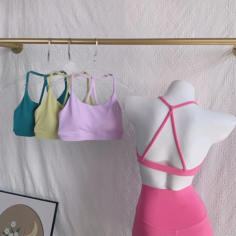 

Women Fitness Sports Bra Top Sexy Beauty Back Gym Crop Tops Shockproof Fitness Quick Drying Pilates Running Yoga Tank Top