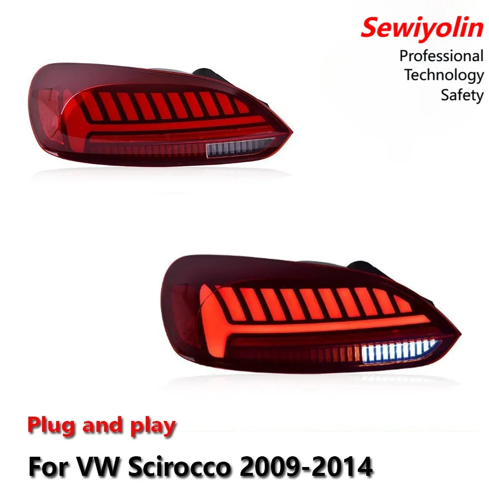 

Car LED Upgrade Tail Light Accessories For VW Scirocco 2009-2014 DRL Brake Turn Signal Lamp Plug and Play