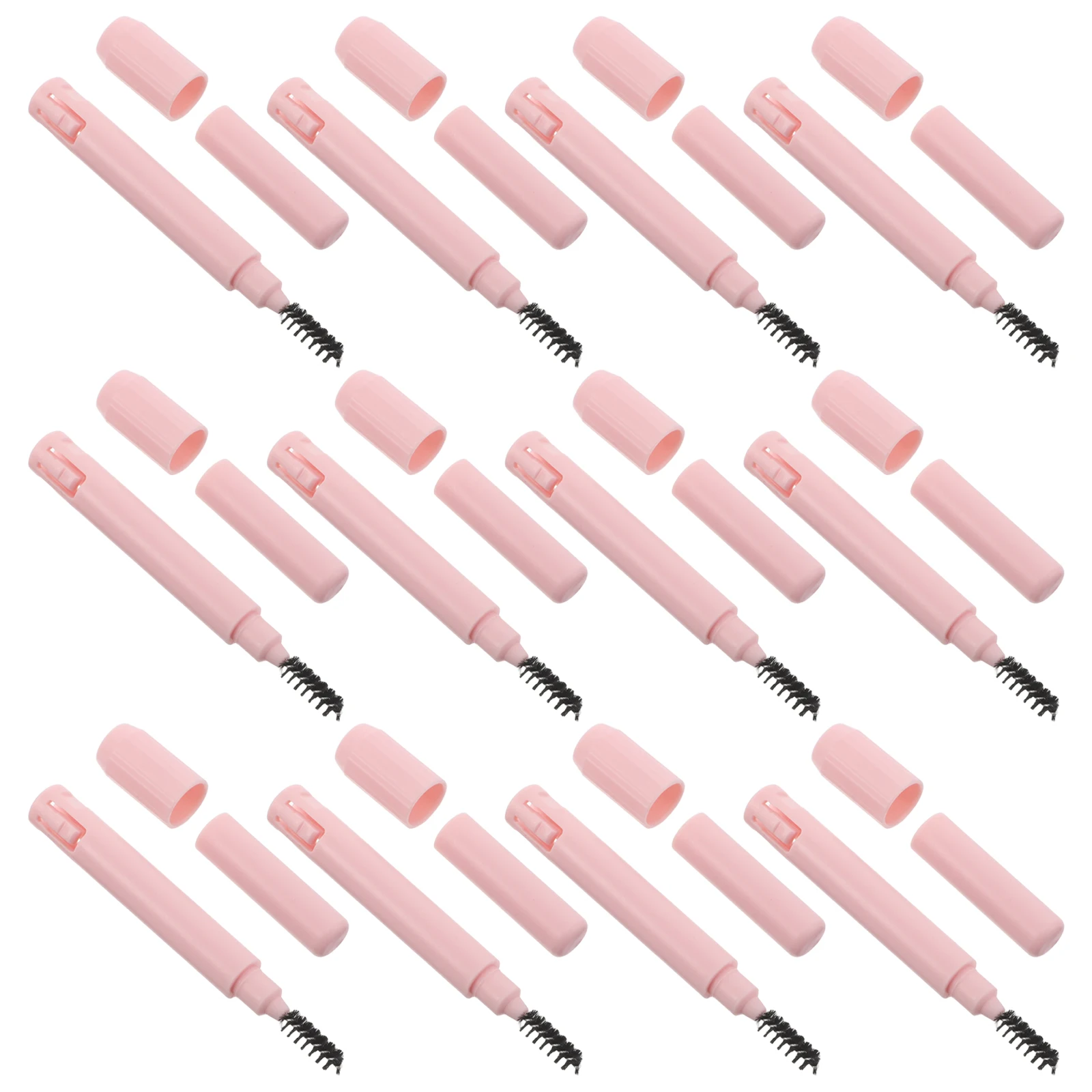

12pcs Eyebrow Pencil Extender Holder Dual Head Design Brow Brush Precision Positioning Universal Fit Portable Makeup Accessory